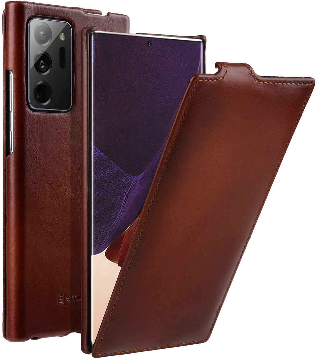 STILGUT UltraSlim kompatibel mit Samsung Galaxy Note 20 Ultra Hülle aus Leder - Samsung Note 20 Ultr