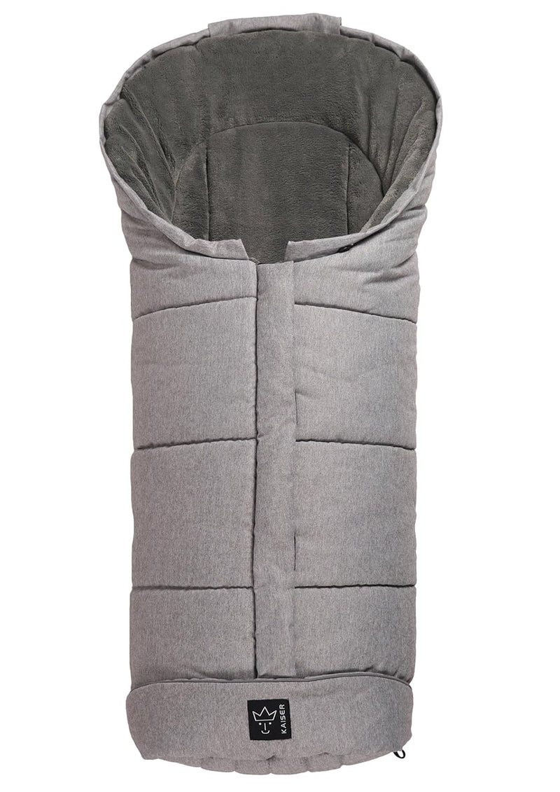 Kaiser Kinderwagenfusssack Jooy Melange, hellgrau melange light grey melange, light grey melange