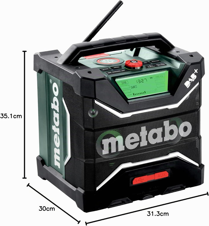 Metabo Akku-Baustellenradio RC 12-18 32W BT DAB+, 18 V, mit Bluetooth und AUX, Schutzklasse IP 54, R
