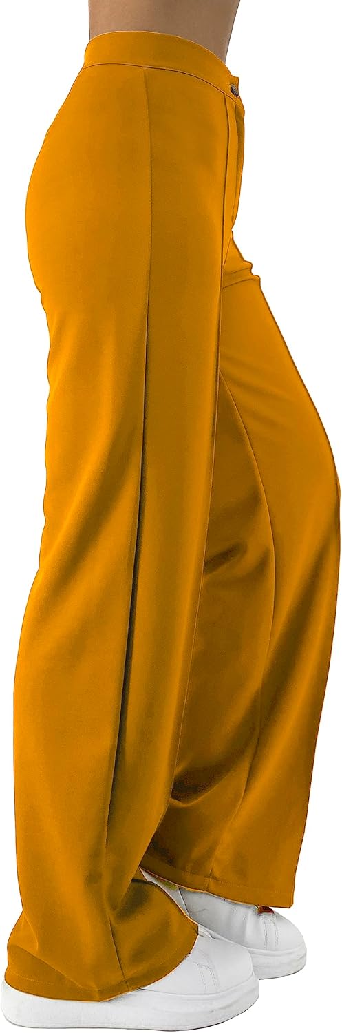 Jophy & Co. Damenhose mit weitem Bein (Artikelnr. 6554) L Senf, L Senf