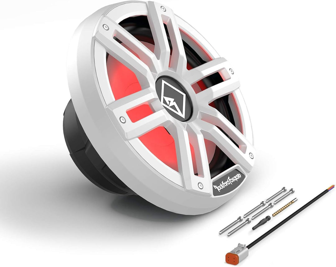 Rockford Fosgate Color Optix M2D4-12S - 30 cm Passiv Subwoofer mit 1600 Watt (RMS: 400 Watt) - weiss