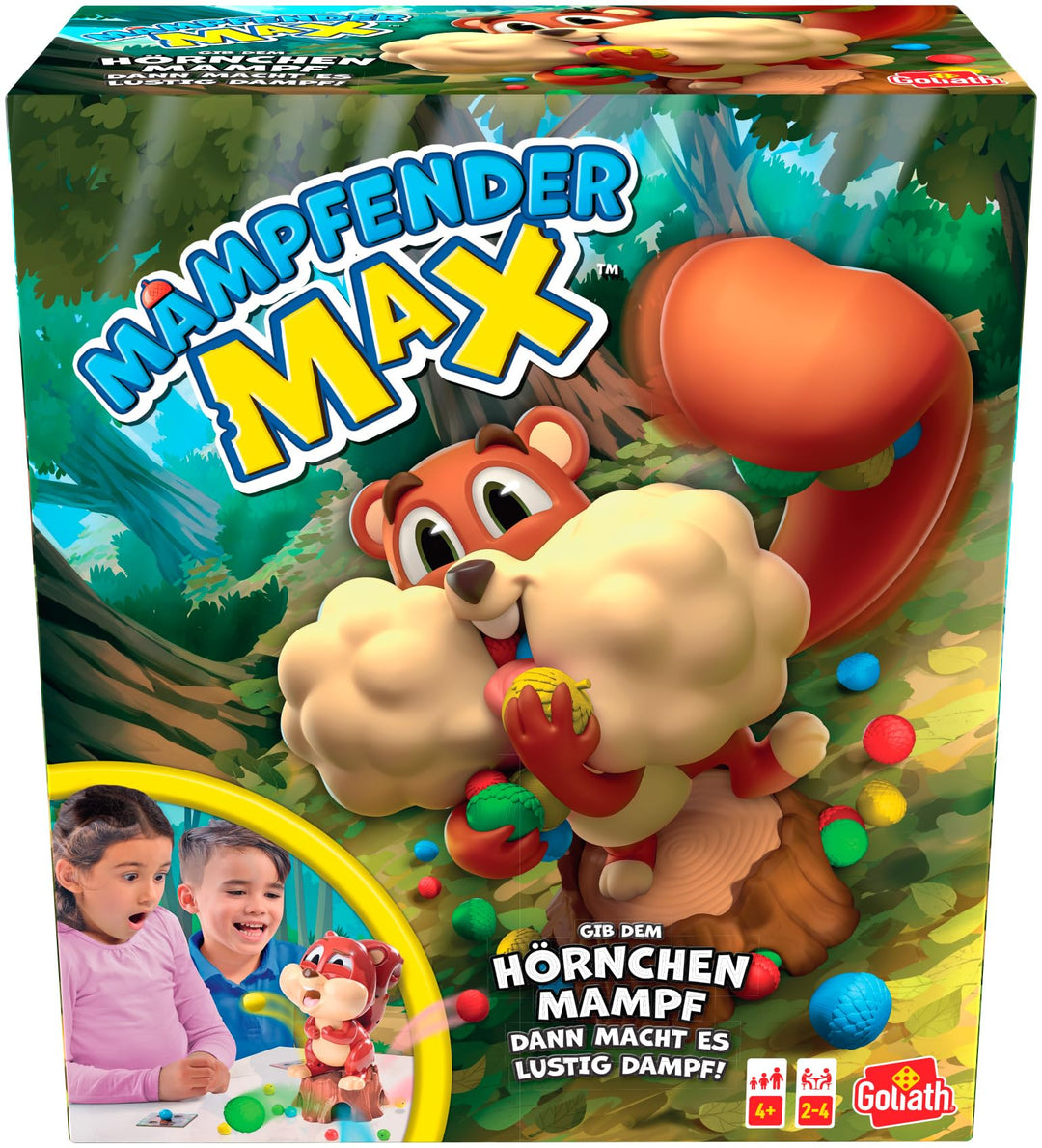 Goliath Mampfender Max, Brettspiele Für Kinder ab 4 Jahren, Gesellschaftsspiel für 2 bis 4 Spieler,