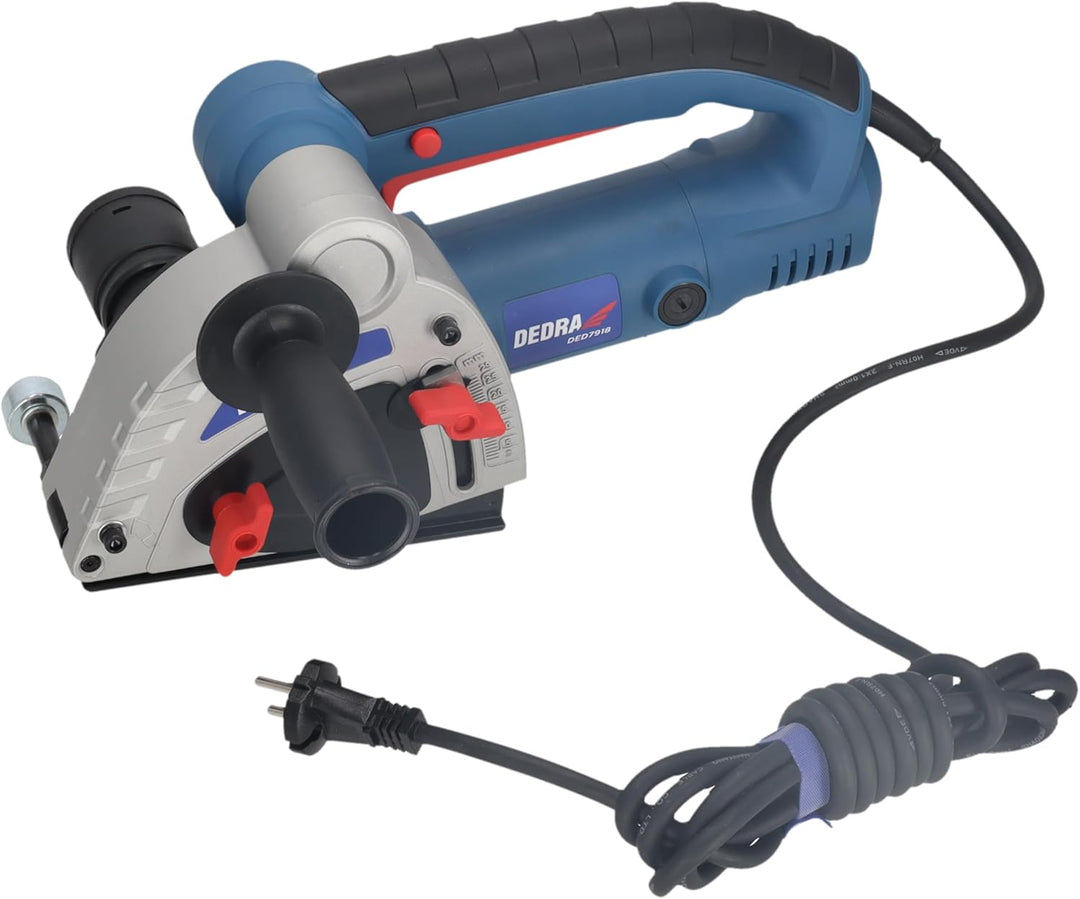 DEDRA Mauernutfräse 1500W, Trennscheibe Ø 125 mm 125mm, 3m Kabel, 8500 U/Min, Hohe Leistung, Nuttief