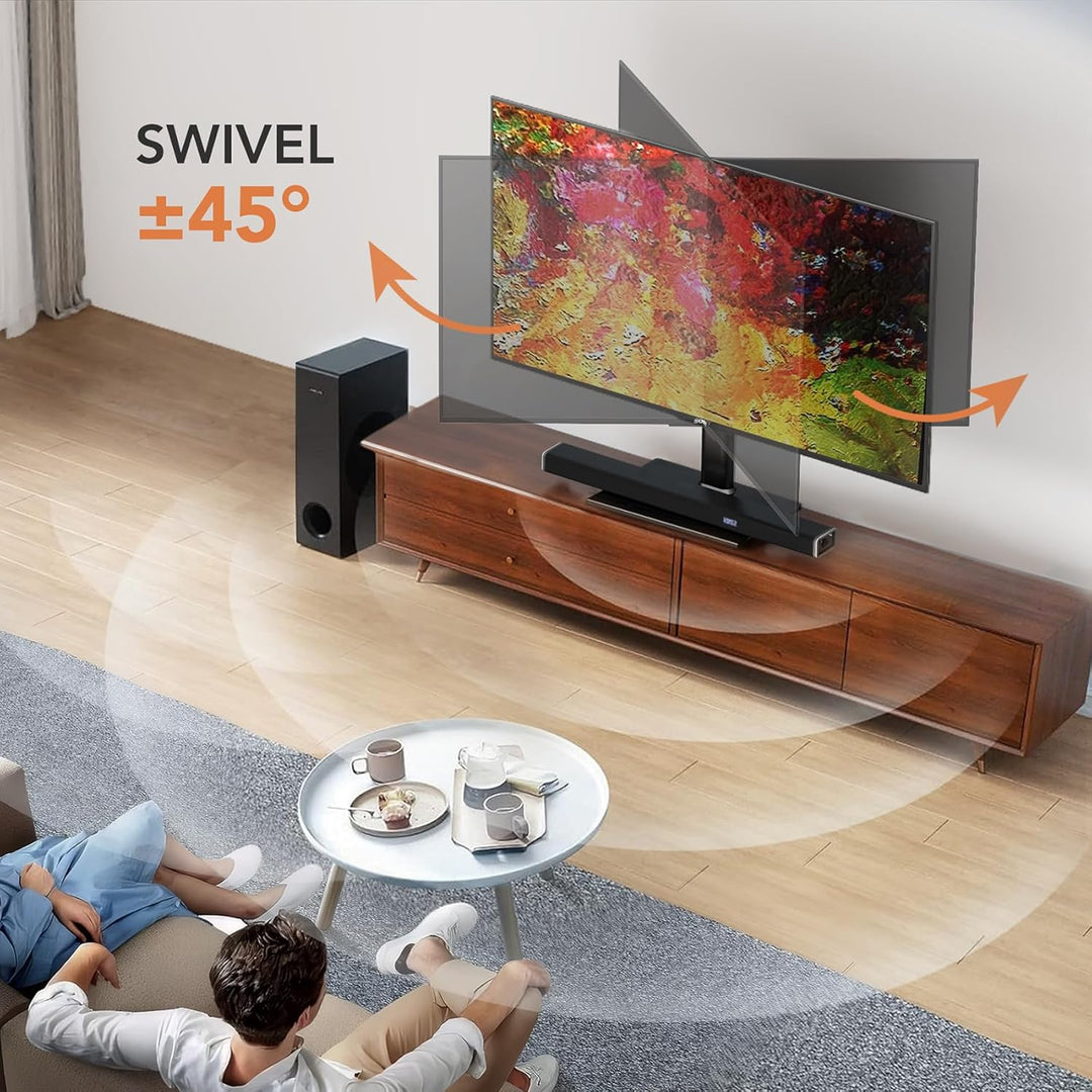 TV Standfuss Universal Höhenverstellbar Ständer für 19-43 Zoll TV Fernsehtisch Halterung Fernsehstän