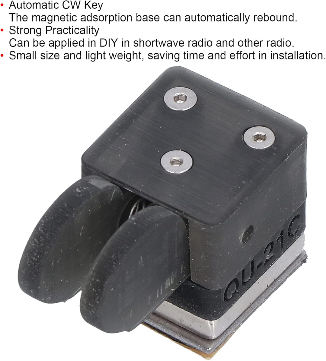 Morsecode-Tasten, Durable Dual Paddle CW Key Schwarz für Kurzwellenradio