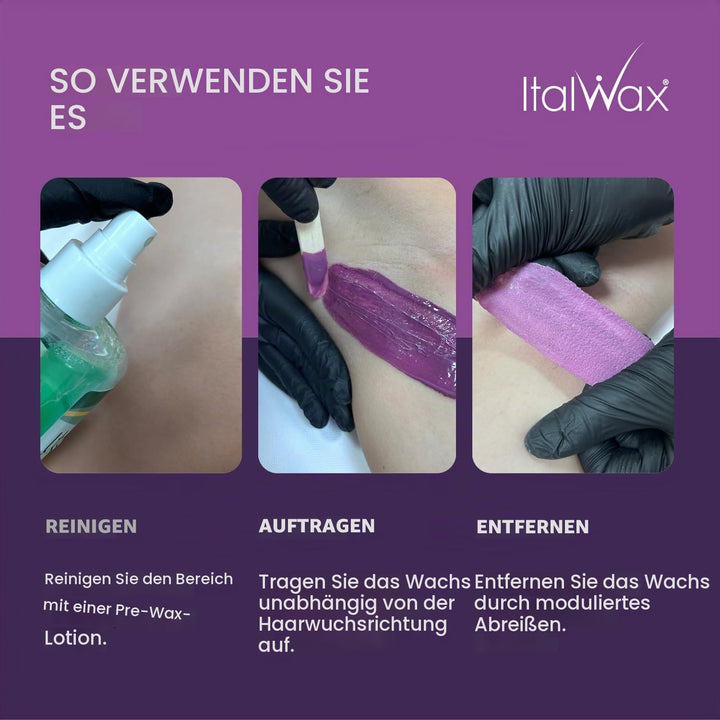 Italwax Plum – 1Kg - Waxing Perlen für Haarentfernung - Natürliche Formulierung für alle Hauttypen -