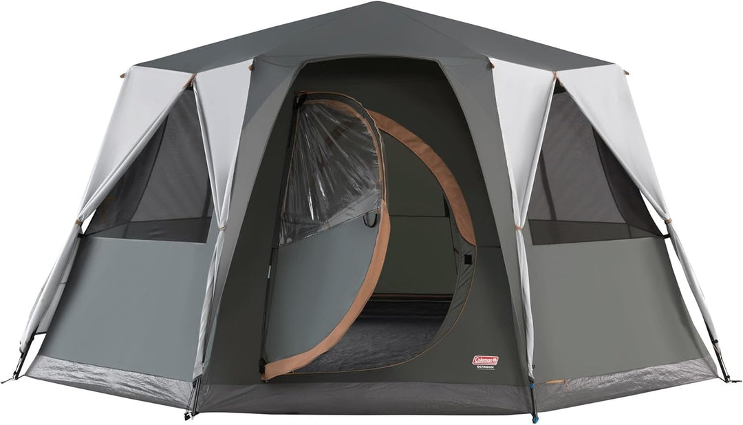 Coleman 2176828 Octagon Zelt mit grossen Fenstern, mit 360° Rundumblick