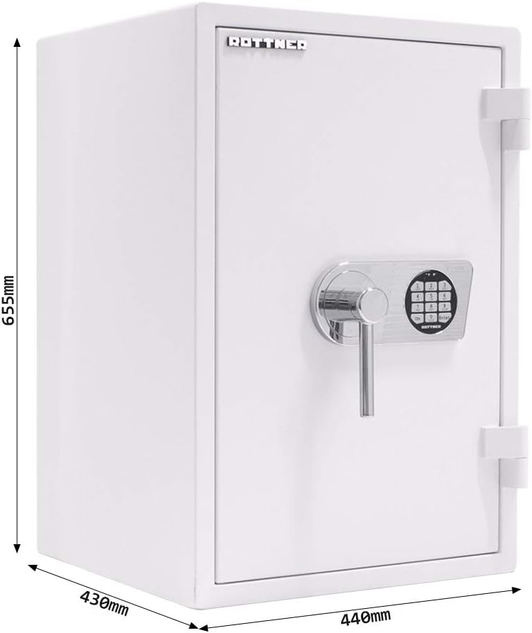 Profirst Möbeltresor Aptera 65 EN1 weiss Elektronikschloss Notbestromung von aussen 30 minütiger Feu