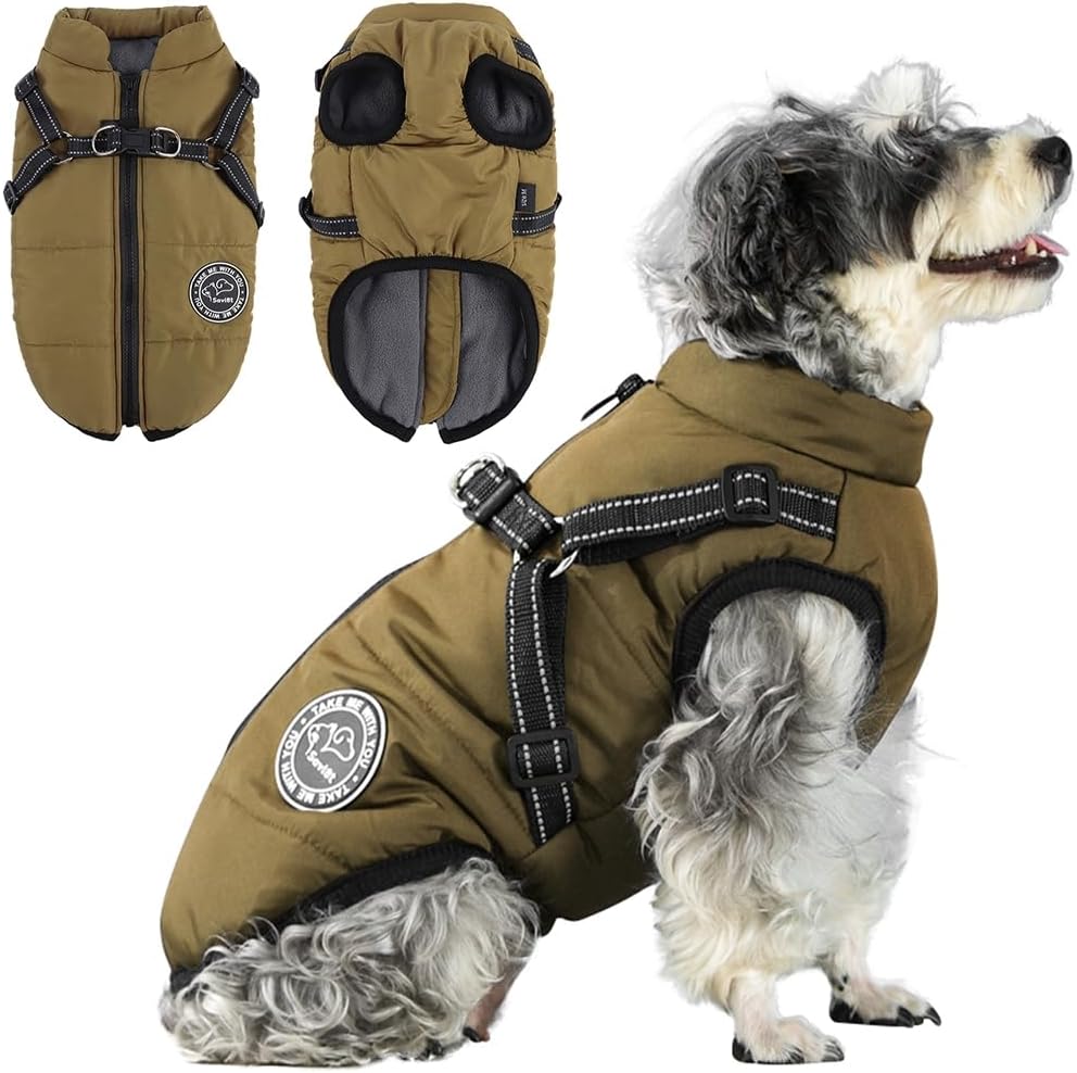 Hundejacke Winterweste Jacken Hundemantel Hundepullover Haustier Skifahren Kostüm Ärmellose Baumwoll