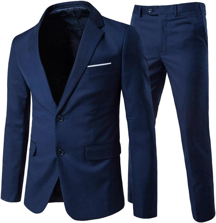 Allthemen Anzug Herren Anzug 2 Teilig Slim Fit Herrenanzug Hochzeit Anzüge Herren Modern Sakko für B