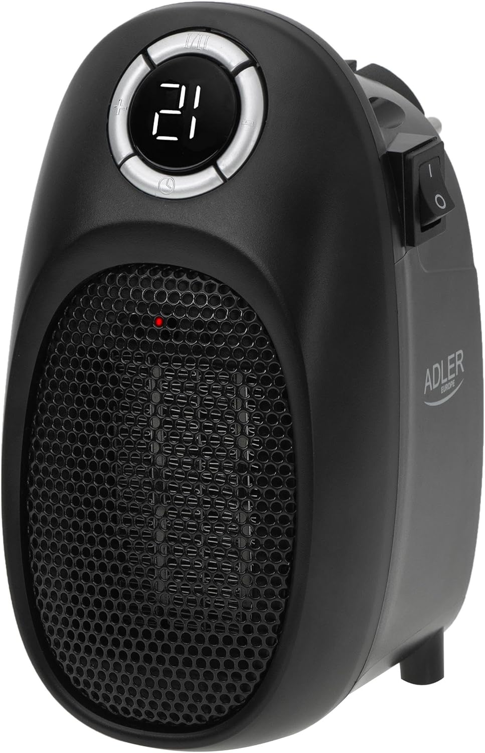 Adler | Mini-Heizung mit Standfuss | nahezu überall aufstellbar | 12-Stunden-Timer | 400W, grosse di