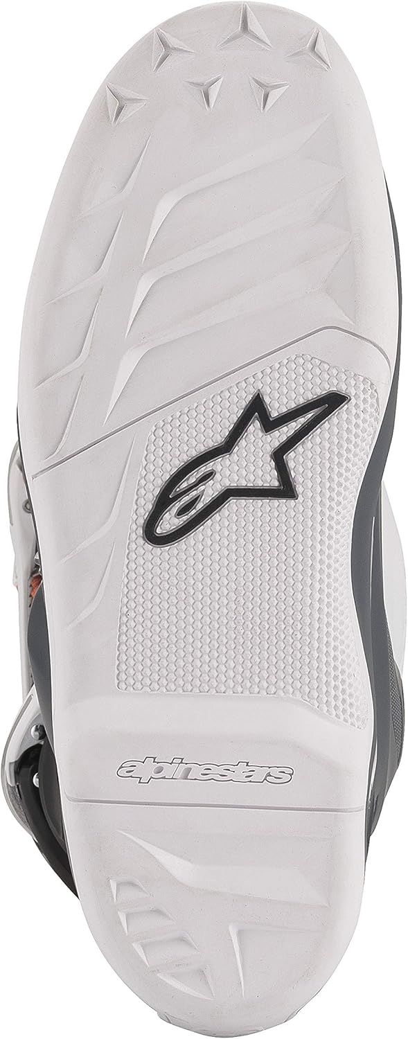 Alpinestars Youth Tech 7s Boots Unisex Youth Tech 7S Stiefel 35.5 EU Schwarz Grau Weiss Orange Fluor