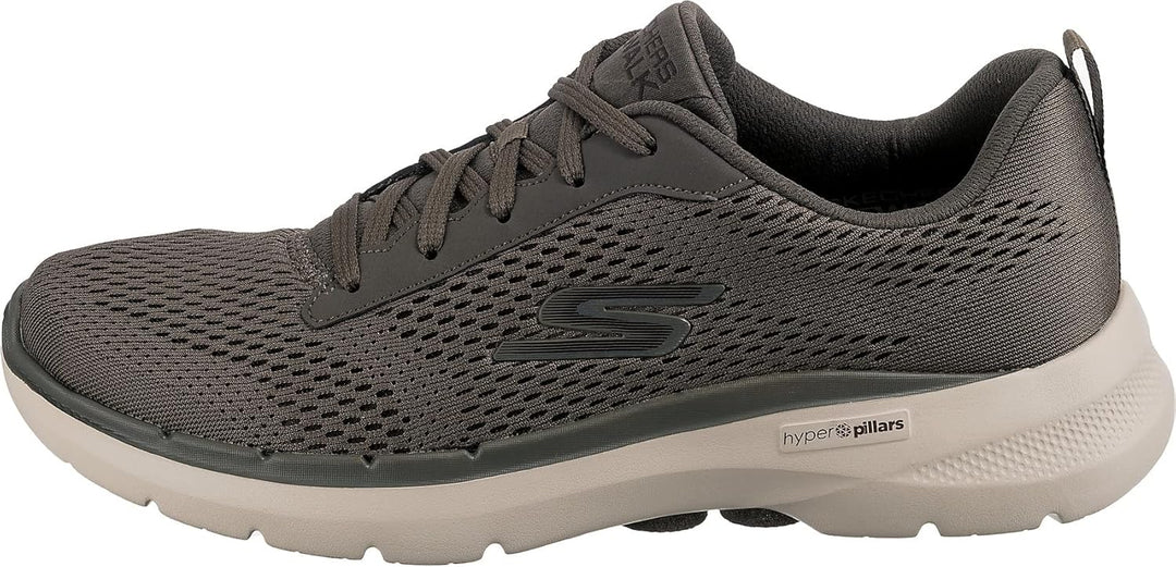 Skechers Herren Sneakers 41 EU Taupe Textile Synthetic, 41 EU Taupe Textile Synthetic