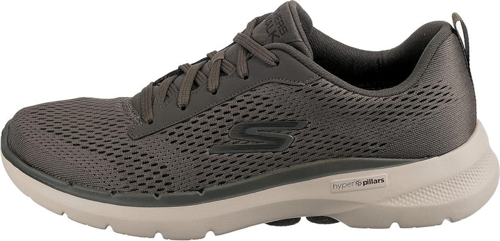 Skechers Herren Sneakers 41 EU Taupe Textile Synthetic, 41 EU Taupe Textile Synthetic