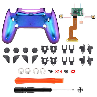 eXtremeRate DAWN2.0 FlashShot Trigger Stop Remap Kit für ps4 CUH-ZCT2 Controller,DIY-Ersatz Hülle Ge