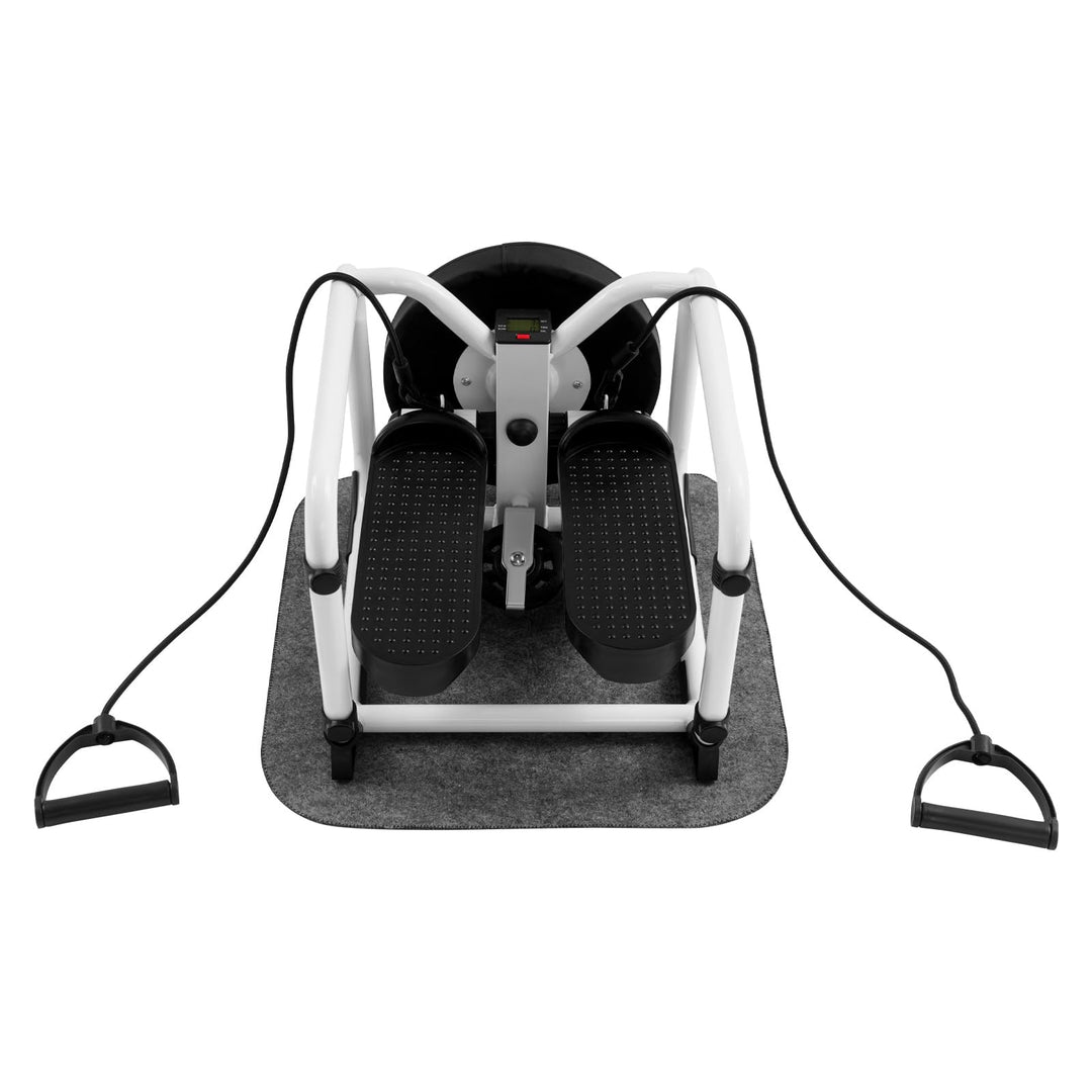 2 In 1 Hüfttwister &amp; Stepper für Zuhause Testsieger Bis 150KG Mini Stepper mit LCD Display, 2 Widers