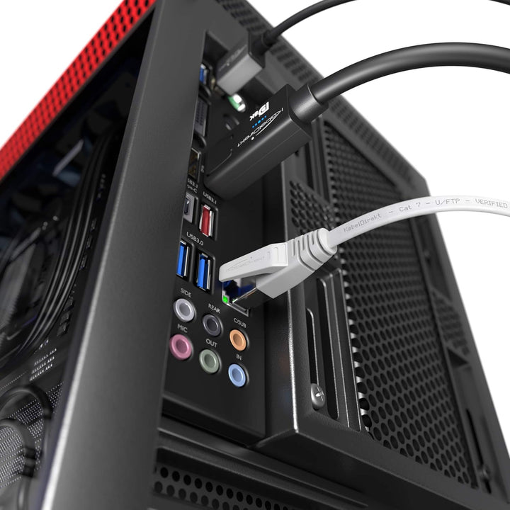 KabelDirekt – LAN Kabel flach, bruchfest konstruiert – 20m (CAT7 Kabel & Netzwerkkabel, 10 Gbit/s, b