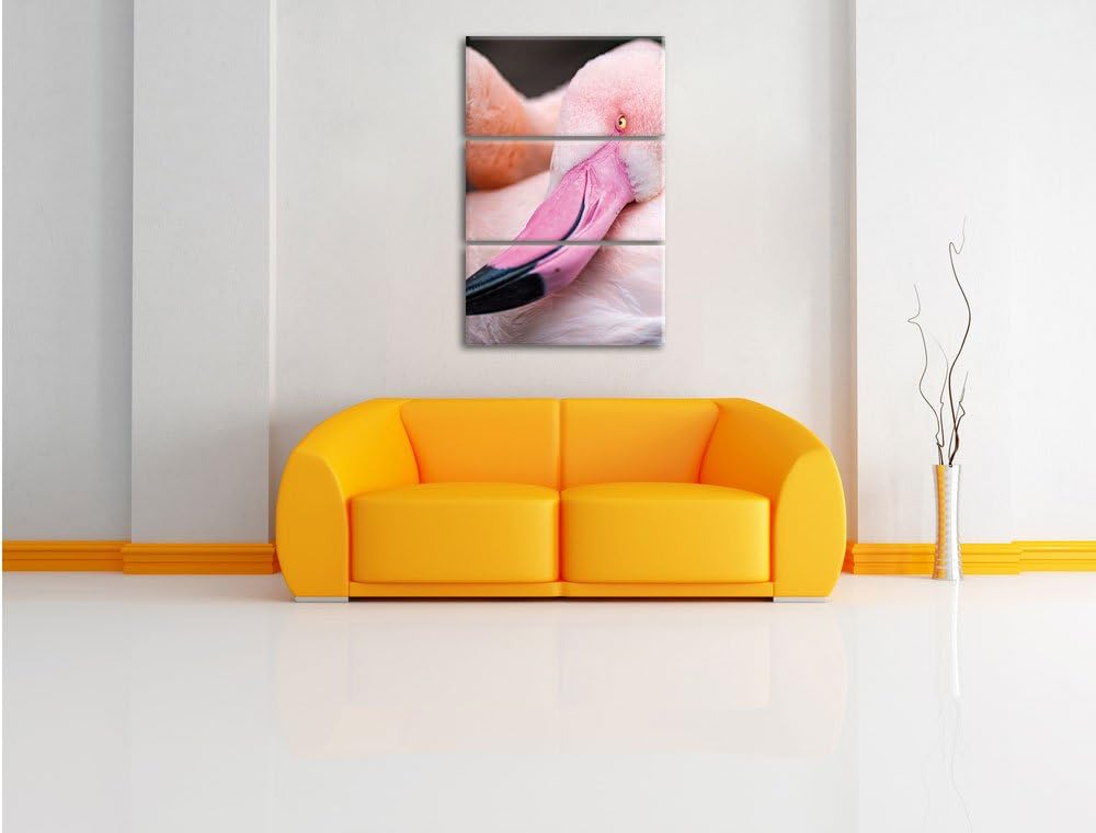 Pixxprint Aufblühende Sonnenblume als Leinwandbild/Grösse: 3 Teilig (120x80) / Wandbild/Kunstdruck/f