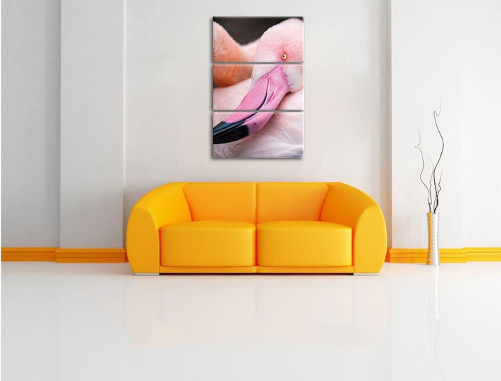 Pixxprint Aufblühende Sonnenblume als Leinwandbild/Grösse: 3 Teilig (120x80) / Wandbild/Kunstdruck/f