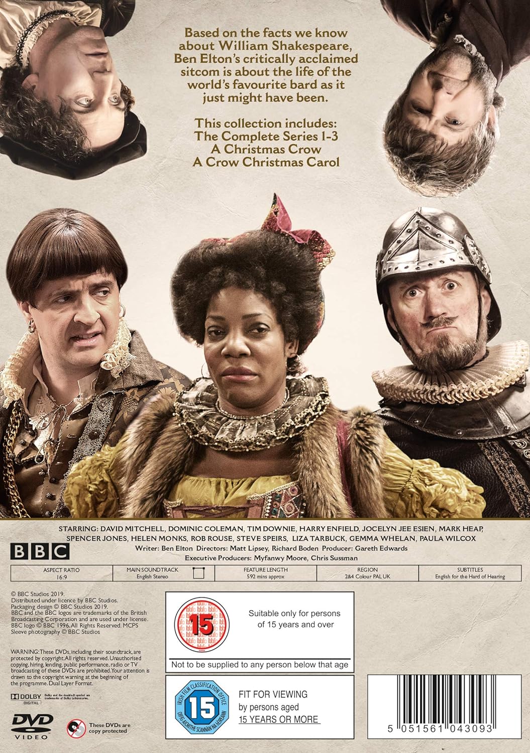 Upstart Crow - The Complete Series 1-3 And The Christmas Specials Boxset [DVD] [2019], DVD
