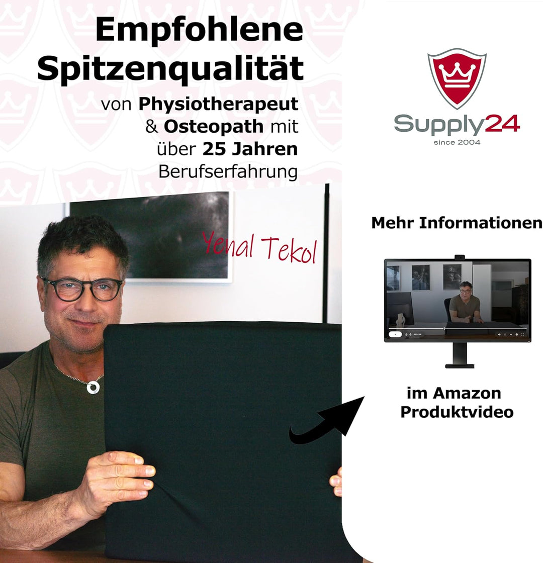 Supply24 since 2004 Gel Gelschaum Sitzkissen Anti Dekubitus Sitzpolster 40 x 40 x 5 cm Chefsessel Ki