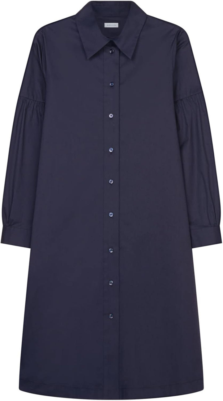 Seidensticker Damen Kleid - Fashion - Regular Fit - tailliert - Stretch – Langarm 38 Dunkelblau, 38