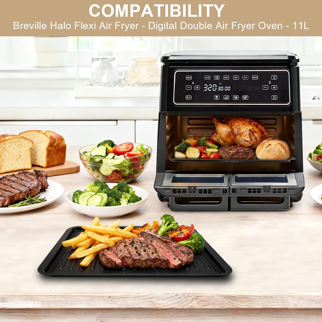 Air Fryer Ersatzteile für Breville Halo Flexi Luftfritteuse, 30,5 x 24,9 x 2,5 cm, Stahl-Luftfritteu
