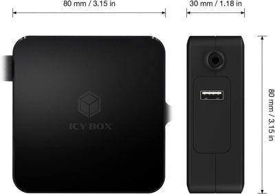 ICY BOX 90W USB-C Netzteil für Laptops, Tablets und Smartphones, Schutzfunktion, Power Delivery 3.0,