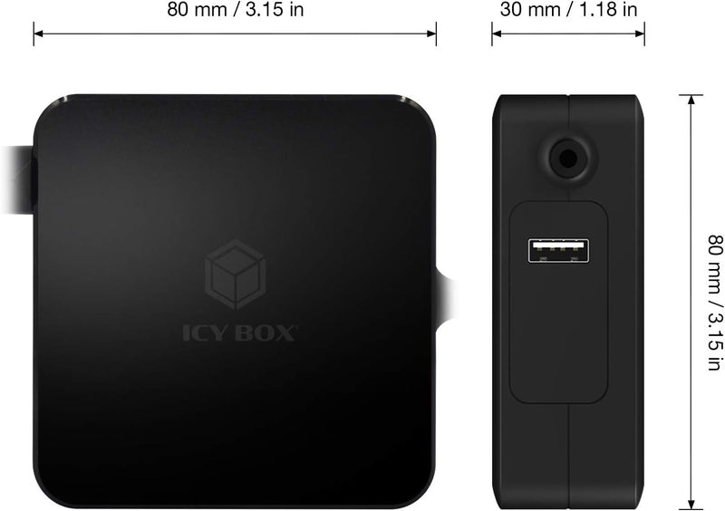 ICY BOX 90W USB-C Netzteil für Laptops, Tablets und Smartphones, Schutzfunktion, Power Delivery 3.0,