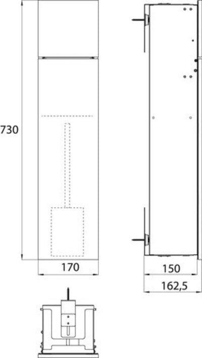 Emco Asis Pure Unterputz-WC-Modul, Badezimmerschrank als Klobürsten- und Toilettenpapierhalter mit e