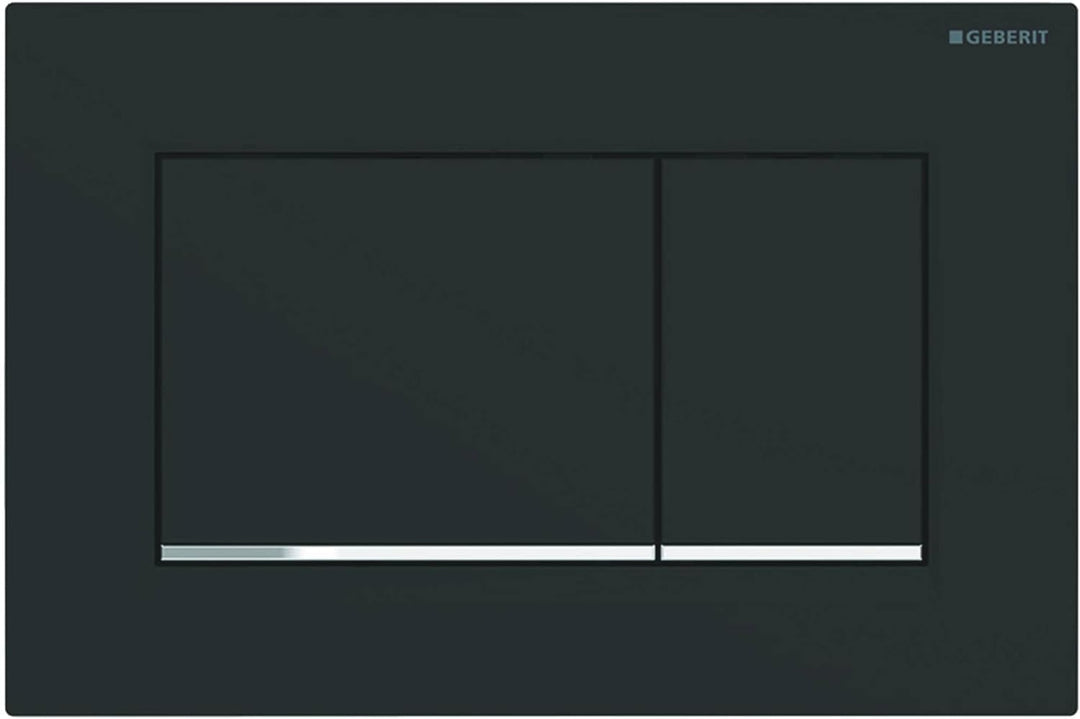 Geberit Betätigungsplatte Sigma 30 (für 2-Mengen Spülungen, Betätigung von vorne, Platte +Tasten sch