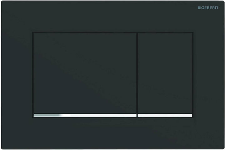Geberit Betätigungsplatte Sigma 30 (für 2-Mengen Spülungen, Betätigung von vorne, Platte +Tasten sch