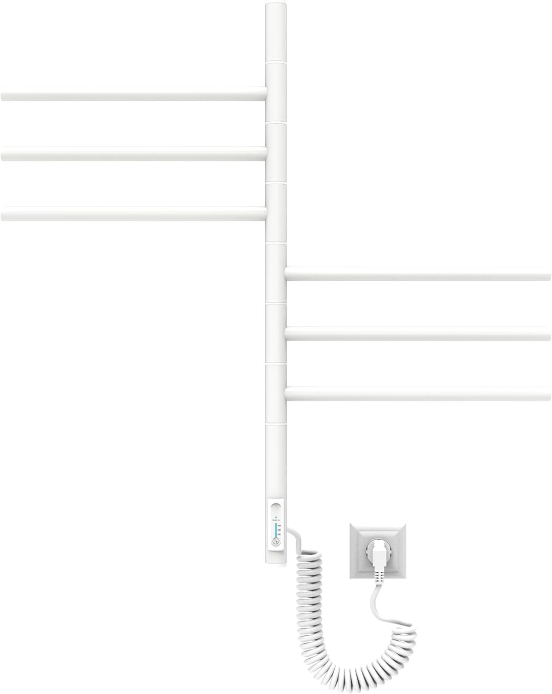 ELNA® Badheizkörper Elektrisch Weiss 79x40 cm, 78W - Elektrischer Handtuchheizkörper aus Edelstahl 3