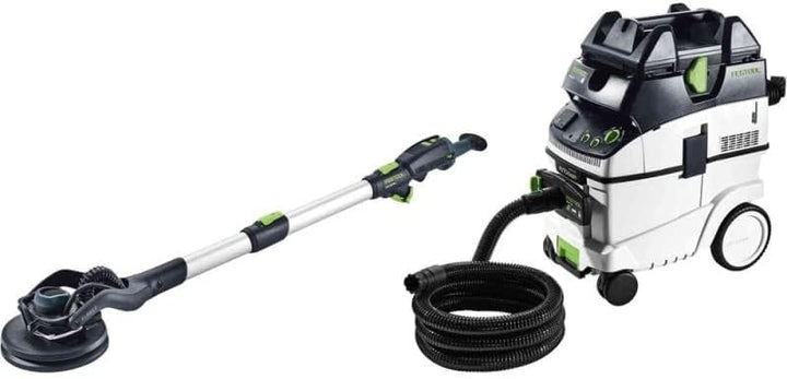 Festool Langhalsschleifer LHS 2 225/CTL 36-Set PLANEX (mit Verlängerung, Schlauchclip, Klettverbinde