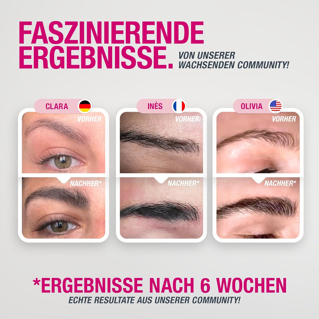 BROWCOCA!NE® Augenbrauen-Serum für schnelles Wachstum &amp; volle Brauen | veganer Eye-Brow Booster by S