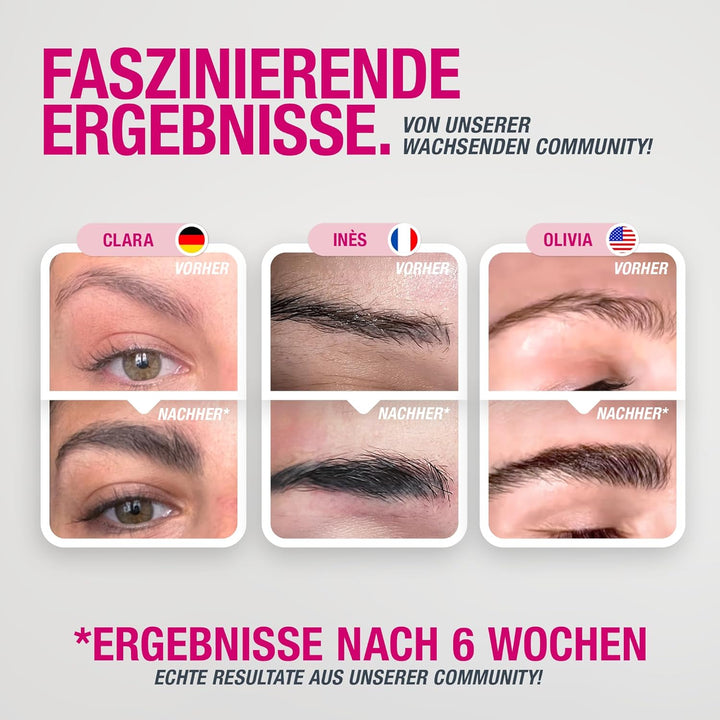 BROWCOCA!NE® Augenbrauen-Serum für schnelles Wachstum &amp; volle Brauen | veganer Eye-Brow Booster by S