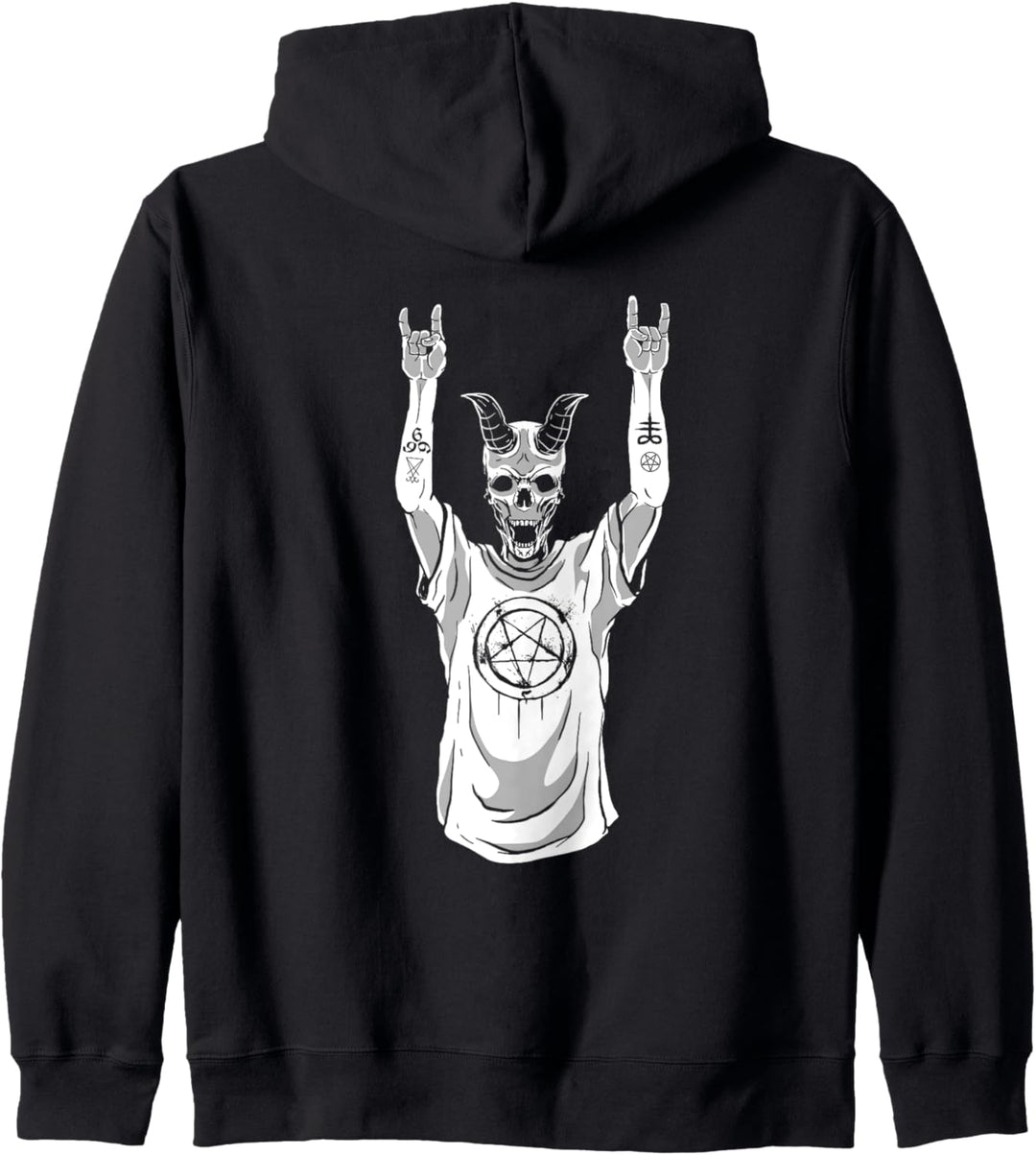 Heavy Metal Satan Occult Sweater Pagan Goth Gifts Kapuzenjacke