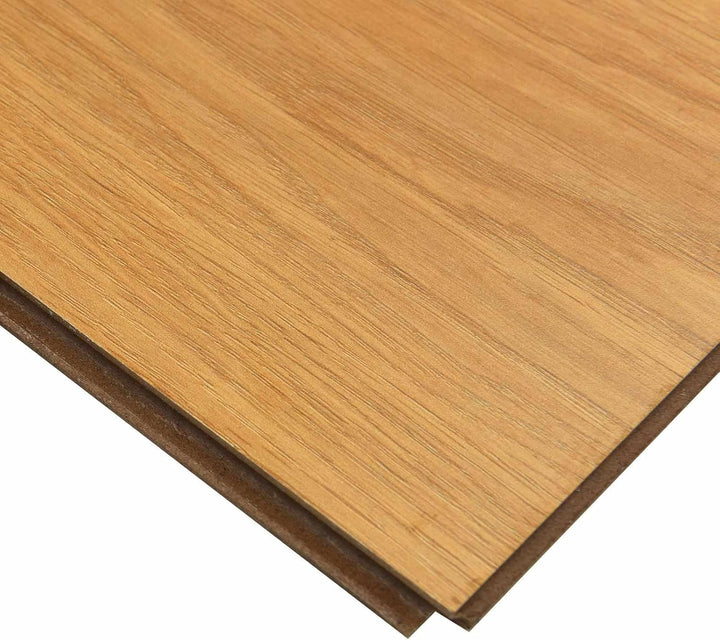 Laminatboden Warmer Kastanienbraun, 15 Planken Holzwerkstoff mit Klicksystem ohne Fase, 101 x 20 x 0