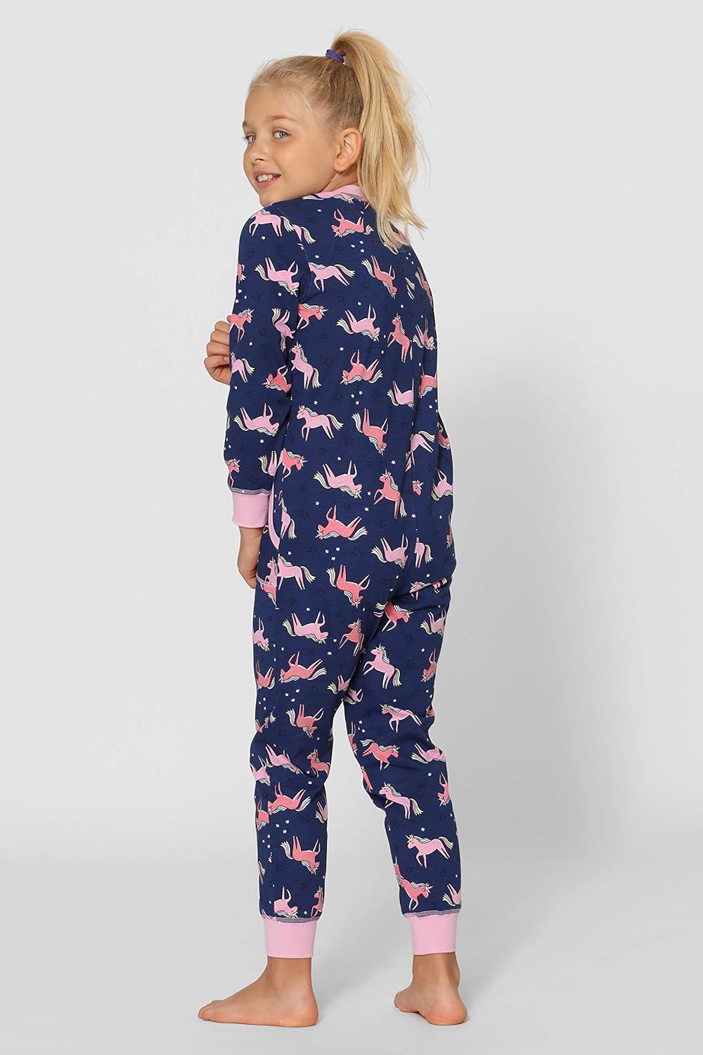 Merry Style Mädchen Schlafoverall Jumpsuit Mädchen Bequeme und warme Schlafanzug Kinder MS10-186 158