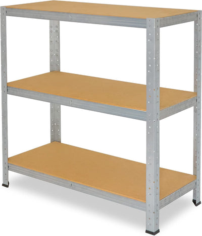 shelfplaza® 100x40x50cm Home Schwerlastregal verzinkt/Metallregal mit 3 Böden/Kellerregal Metall, Ga