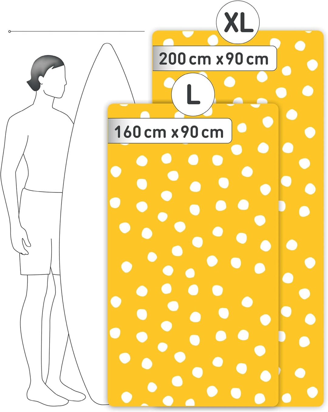 Fit-Flip Strandtuch XXL aus Mikrofaser - leicht und schnelltrocknend - 100% recyceltes Strandhandtuc