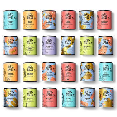 Just Spices Grosser Gewürz Adventskalender 2022 I Weihnachtskalender mit 24 Gewürzmischungen + Kochb