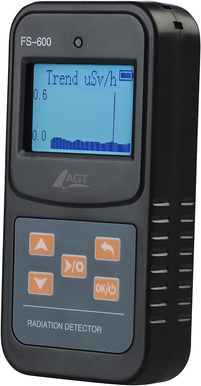 AGT Strahlenmessgerät: Digitaler Geigerzähler & Dosimeter für Alpha-, Beta- & Gammastrahlung (Geiger