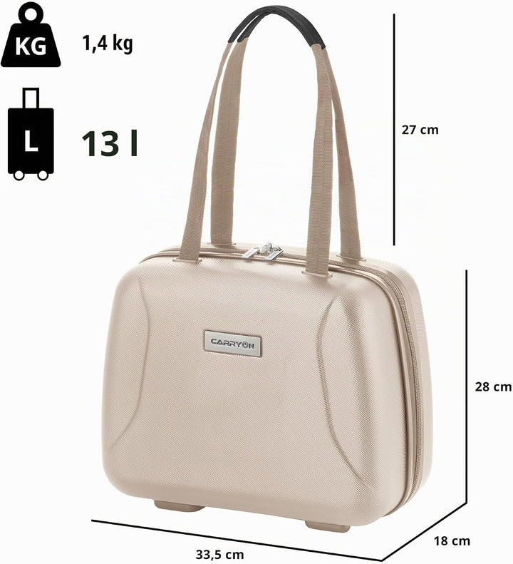 CarryOn Skyhopper Kosmetikkoffer Damen Hartschale - Beautycase Klein - Handgepäck 13 Liter - Schloss