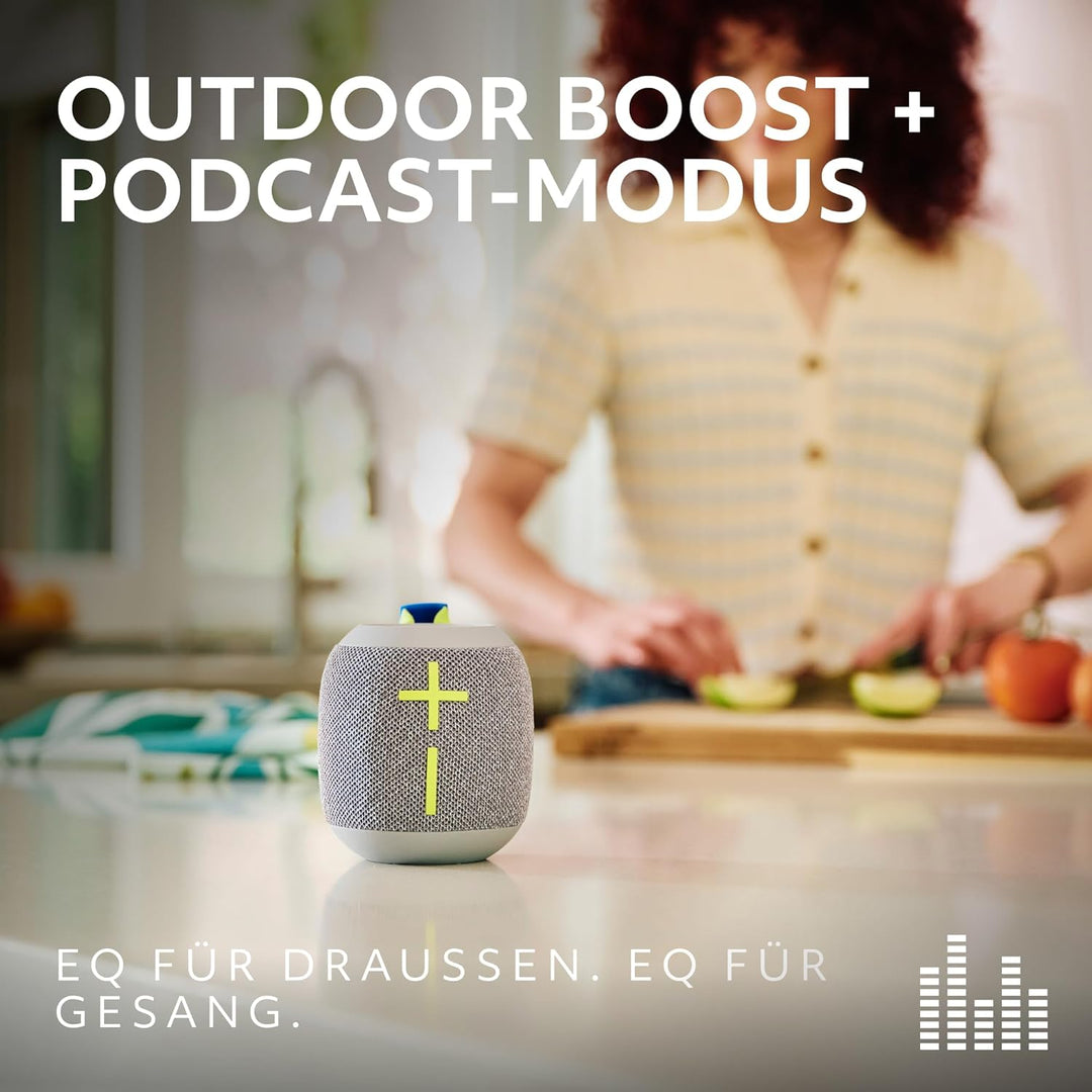 Ultimate Ears Wonderboom 4 – mobiler, wasserdichter Bluetooth-Lautsprecher mit satten Tiefen und 360