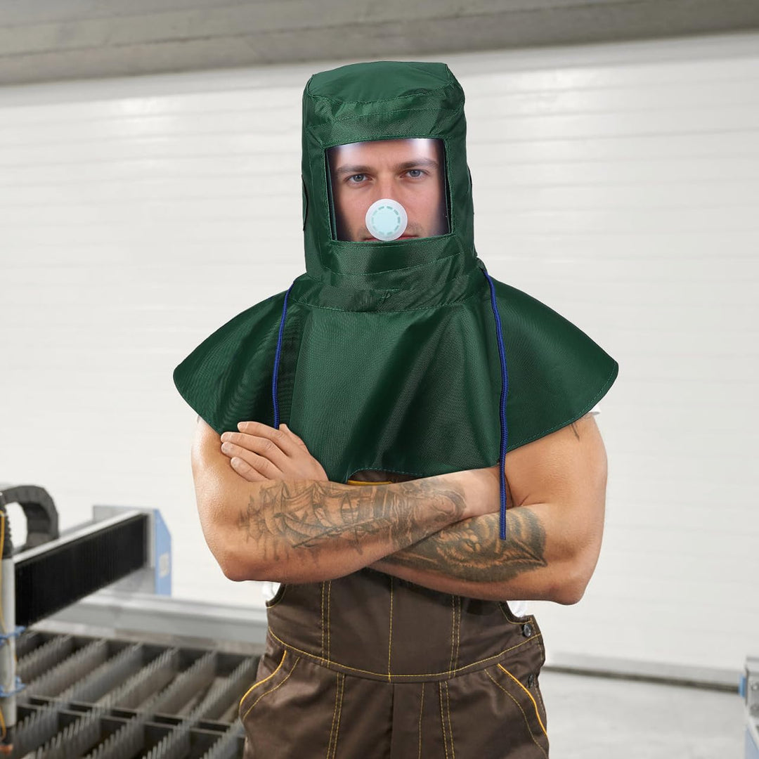 iplusmile Sandstrahlen Haube Schleif Sandstrahler Kappe Wind Anti Tool Cut/Scratch/Wärme Beständig H