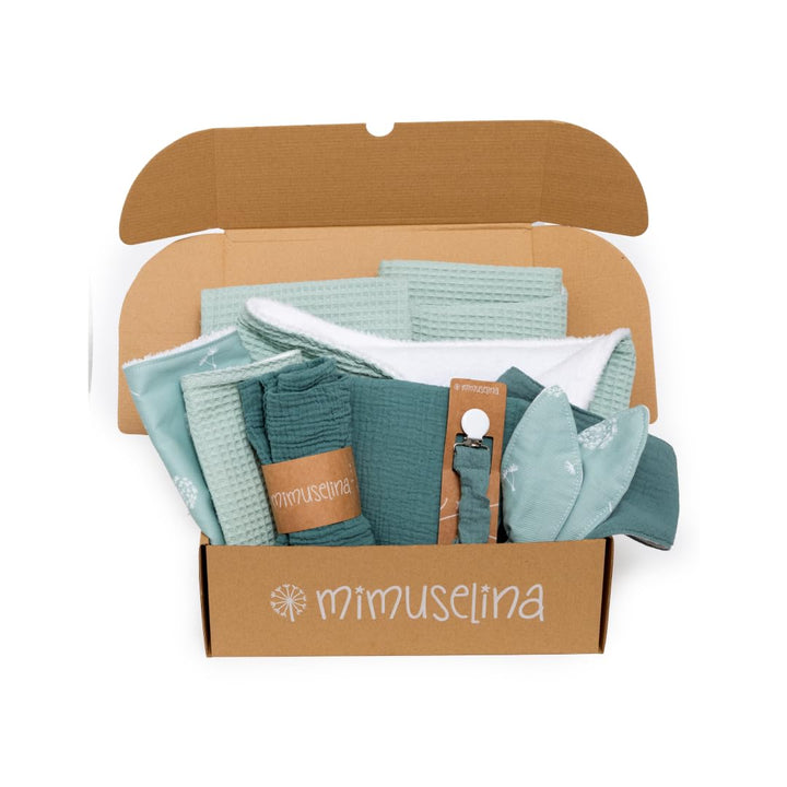MIMUSELINA Pack Neugeborenen Geschenk | Baby Geschenk Mädchen oder Junge | Babygeschenke zur Geburt