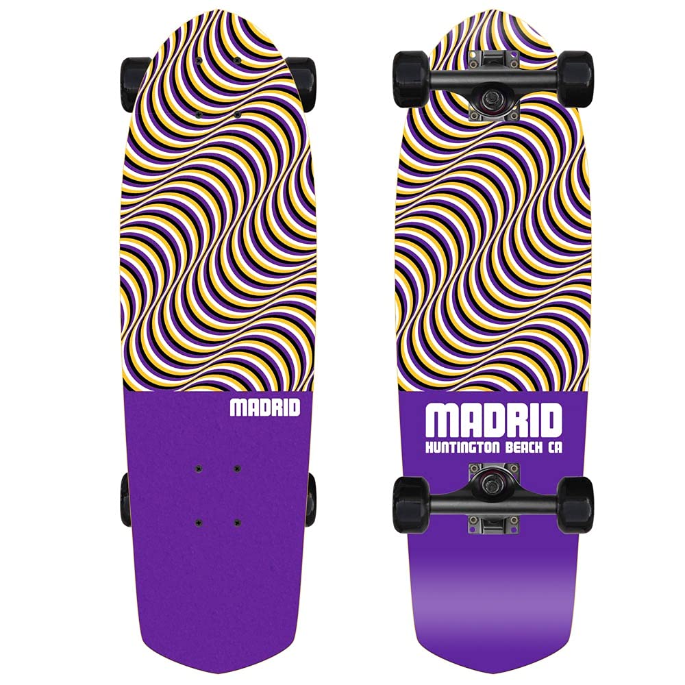 Madrid Picket 28.5" Cruiser Complete, Skateboard Illusion Purple, Illusion Purple