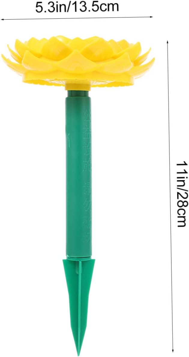 Holibanna Solarbetriebener Outdoor Lotus Lautsprecher mit 500mah Akku Spielt Buddhistische Musik Kun