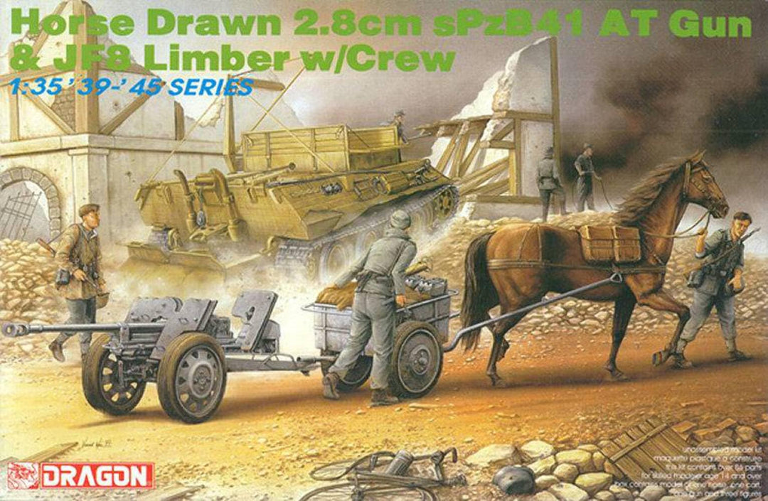 Leitermontageset, kompatibel mit Horse DRAW 2,8 cm sPzB41 AT Gun Kit 1:35 Dragon D6079